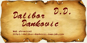 Dalibor Danković vizit kartica